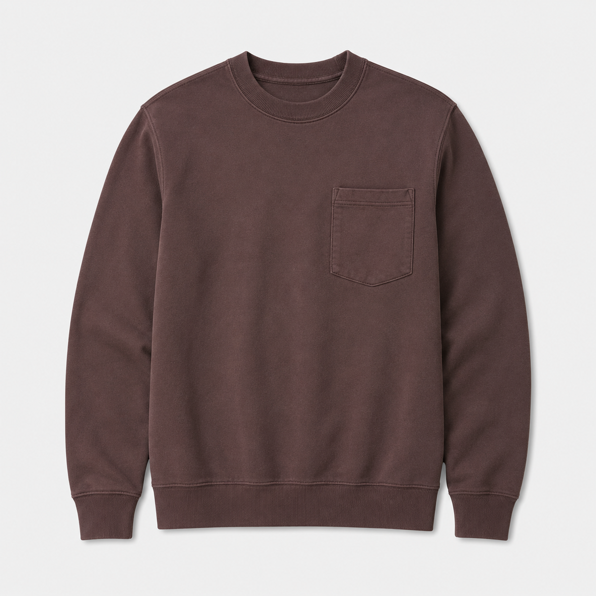 【LAST DAY SALE】Vintage Washed Unisex Pocket Crewneck Sweatshirt