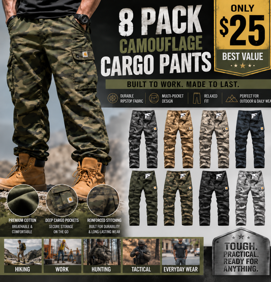 【LAST DAY SALE】Men’s practical camouflage cargo pant