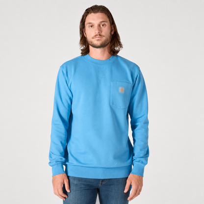 【LAST DAY SALE】Vintage Washed Unisex Pocket Crewneck Sweatshirt