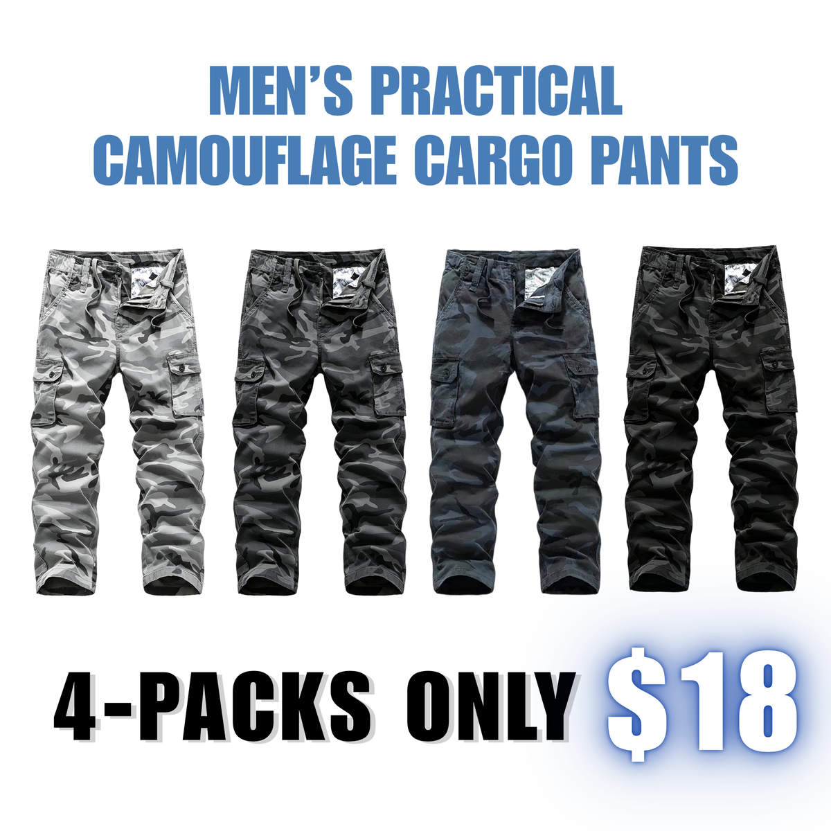 【LAST DAY SALE】Men’s practical camouflage cargo pant