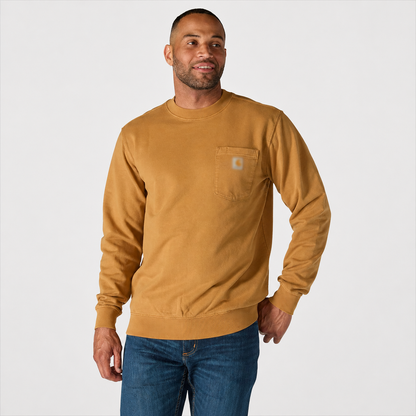 【LAST DAY SALE】Vintage Washed Unisex Pocket Crewneck Sweatshirt
