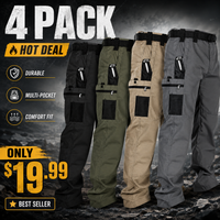4-Pack(Black+Green+Khaki+Grey)