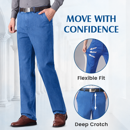 【LAST DAY SALE】Men's Classic Straight Fit Stretch Jeans