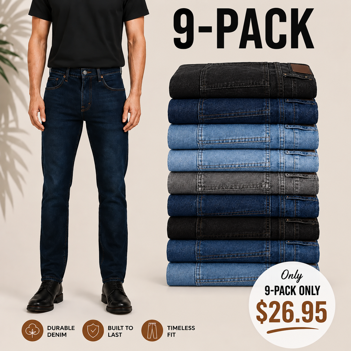 🔥Clearance sale, limited stock 🔥 CLASSIC FIT JEANS