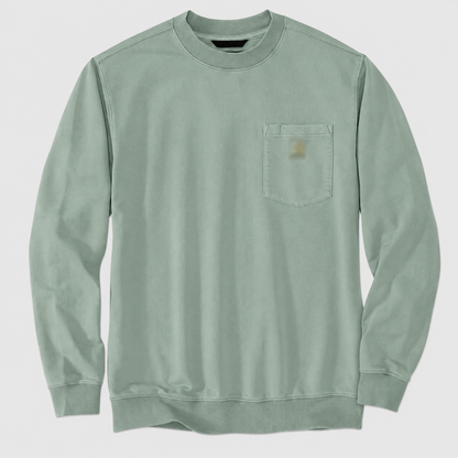 【LAST DAY SALE】Vintage Washed Unisex Pocket Crewneck Sweatshirt